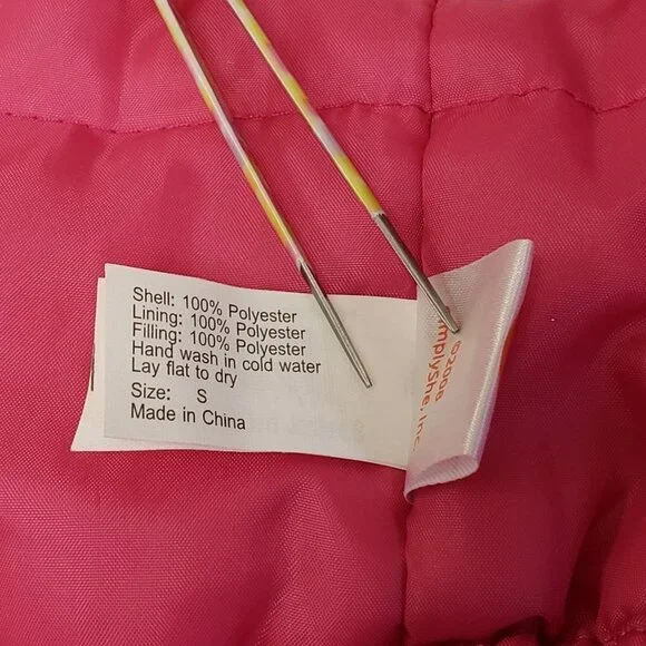 Simply Dog Pink Faux Fur Coat Glamour to the Bone NWOT Size Small - Picture 5 of 10